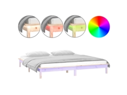 Bed Frame, Bed Frames Vidaxl Marrom Madeira (200 X 200 Cm)
