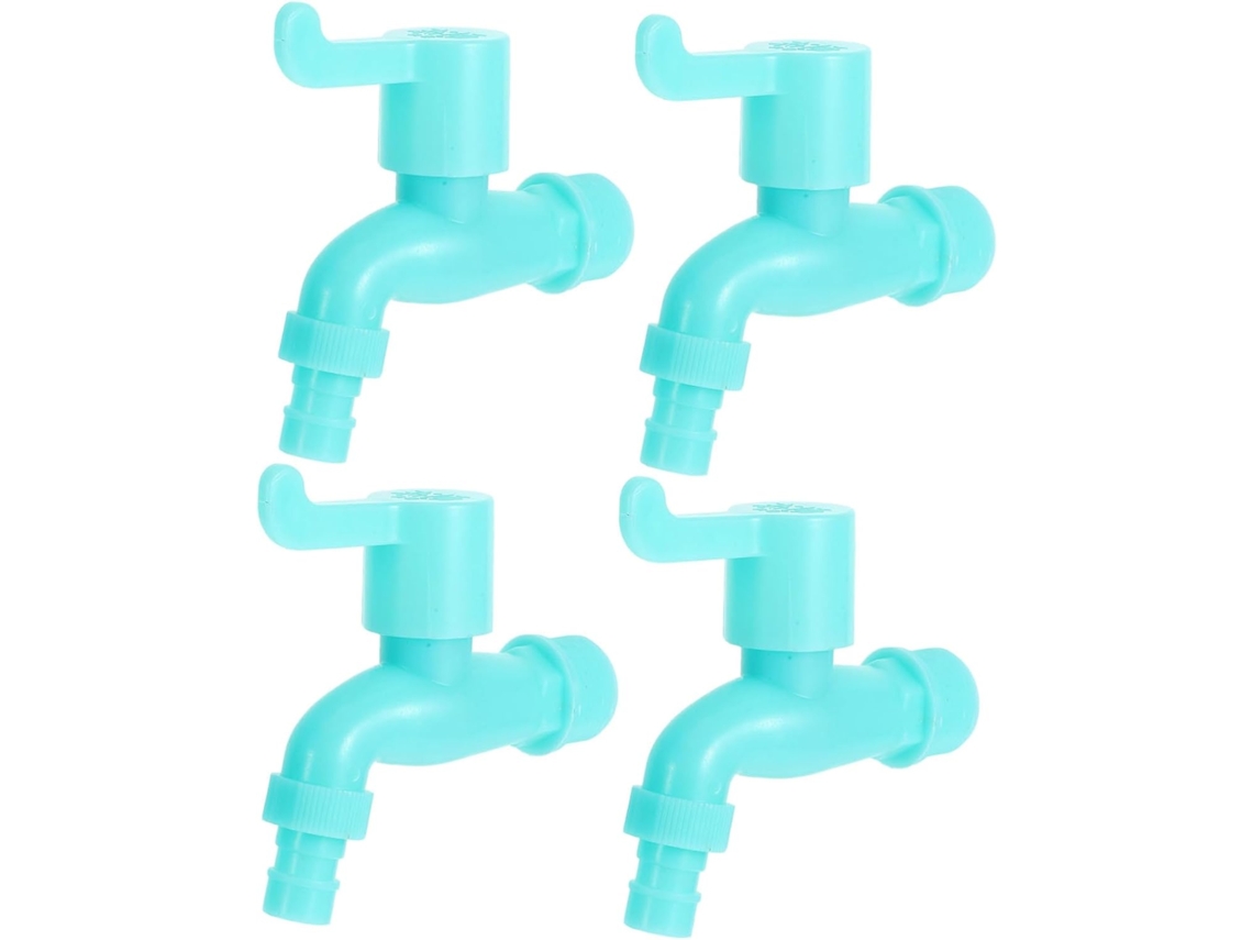 Conjunto De 4 Torneiras Multiuso Plástico Para Lavanderia, Esfregão,