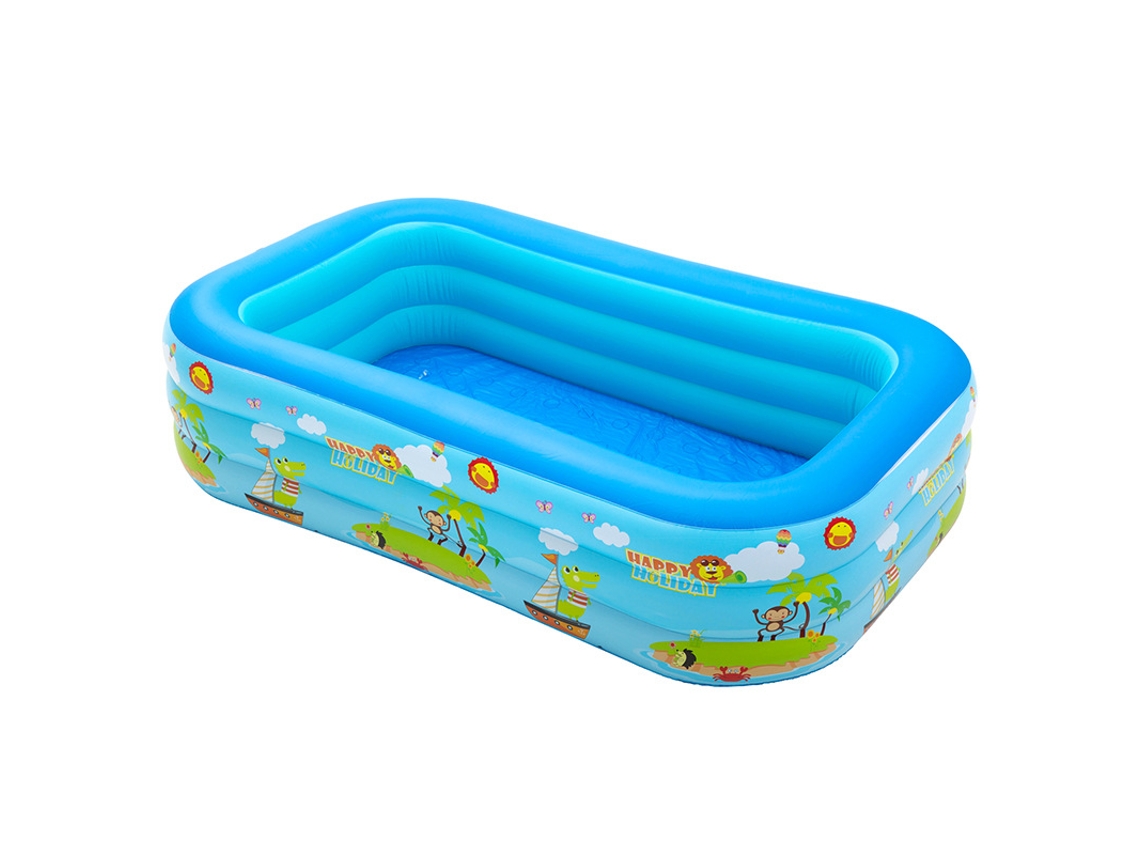 Piscine Gonflable – Piscine Domestique Em Pvc Épais Pour Enfants (avec Motivos, 1,3 M, 3 Boudins)