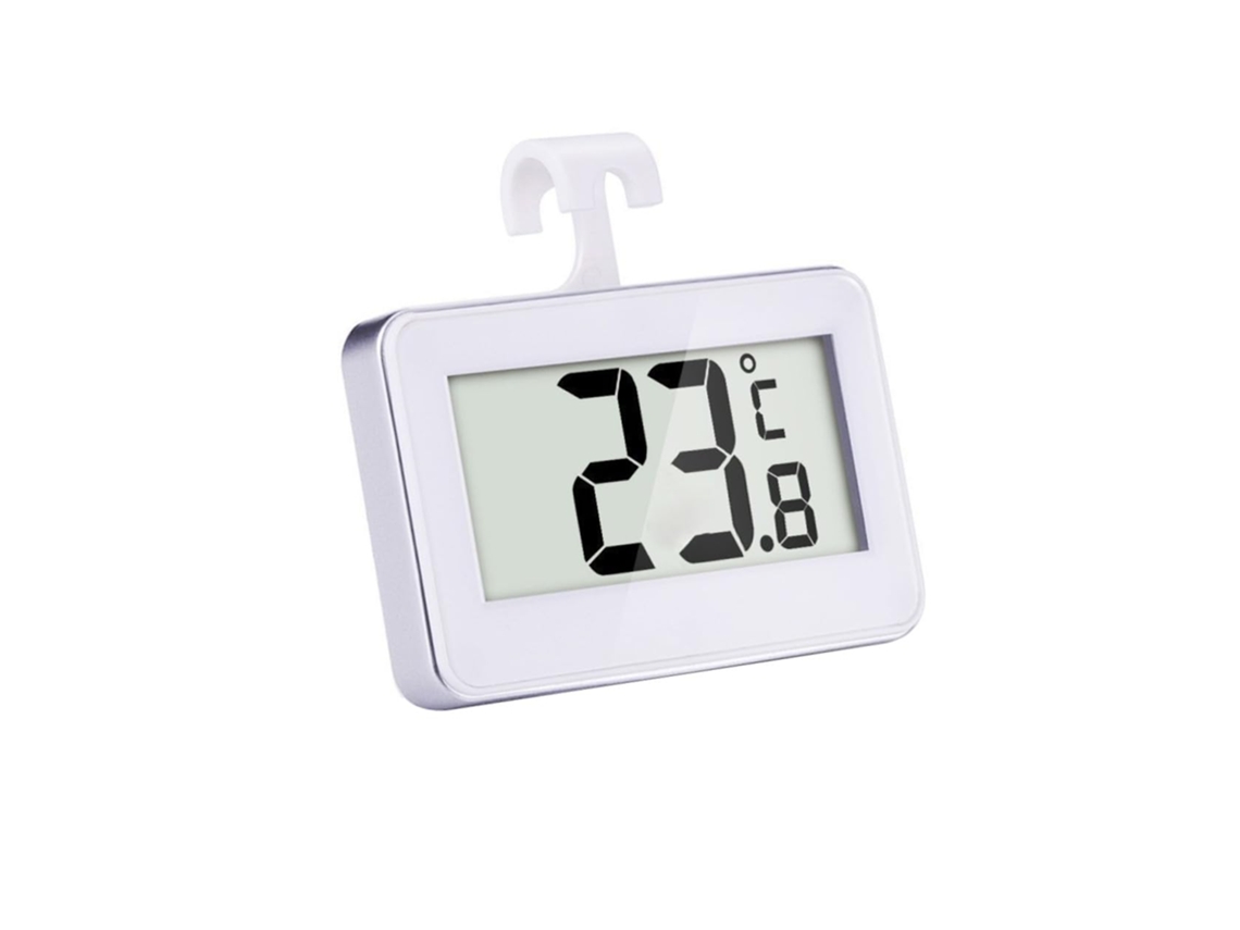 Termômetro Digital Para Geladeira Com Base Magnética E Corpo Em Plástico Abs Fácil De Usar Medir A Temperatura Do