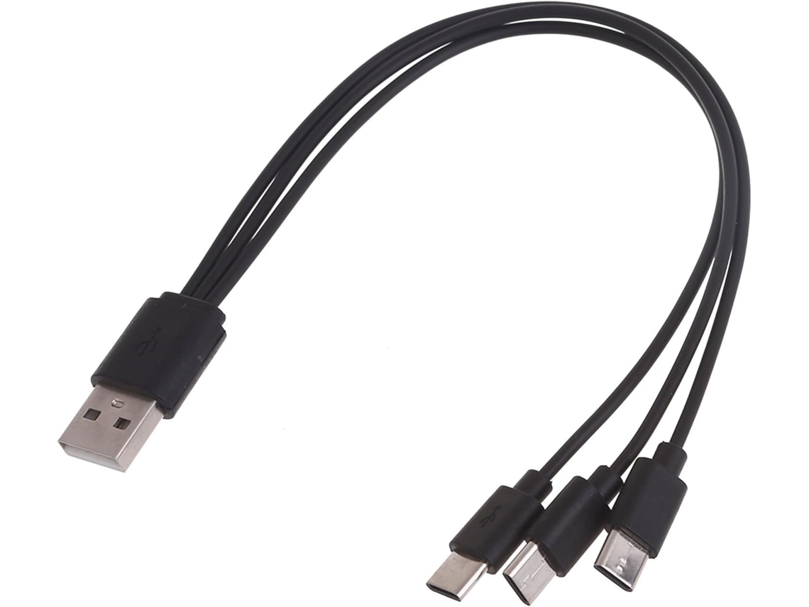 Cabo Usb Universal Múltiplo / Em 1 Multi, Para Três