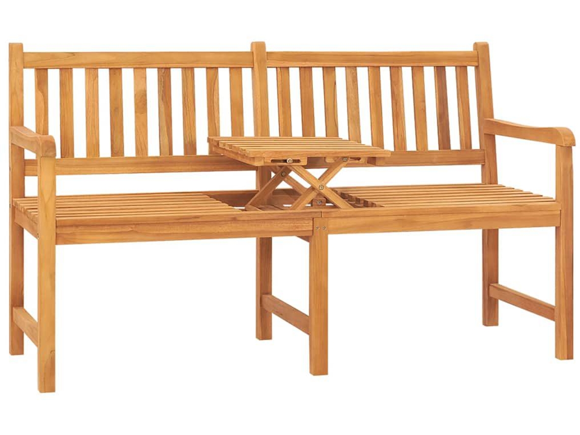 Bench, Benches Vidaxl Marrom Teca