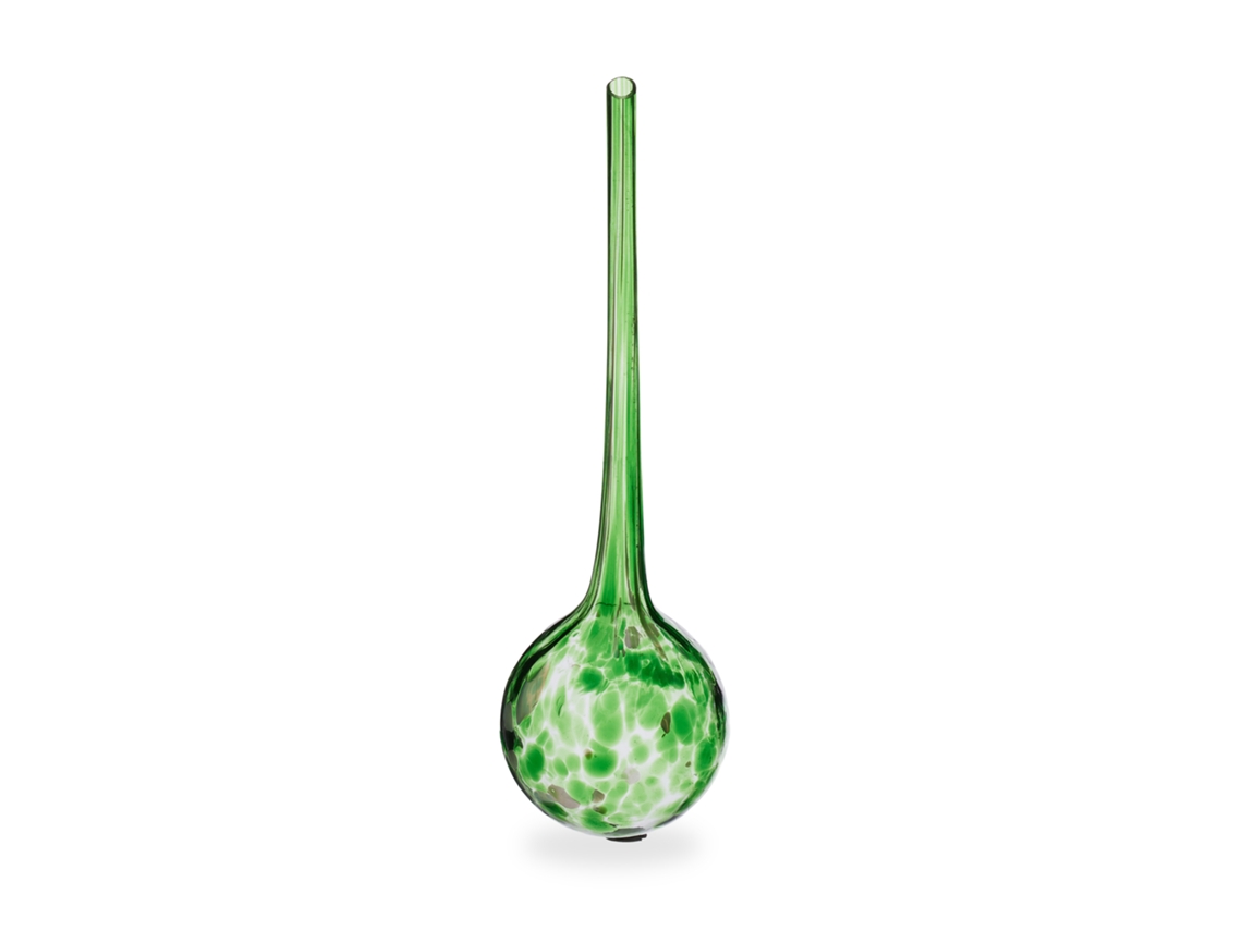 Relaxdays 2 Esferas De Rega, Rega Dosada Para Plantas, Vaso, Acessório Para Escritório/férias, Vidro Ø9 Cm, Verde