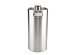 Barril De Cerveja De Aço Inoxidável Mini 4l Com Tampa Espiral Prática Para Casa E Hotel