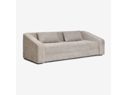 Sklum Sofá-cama De 3 Lugares Em Tecido Bouclé Dalila Poliéster                       Bouclé Castanho Trigo