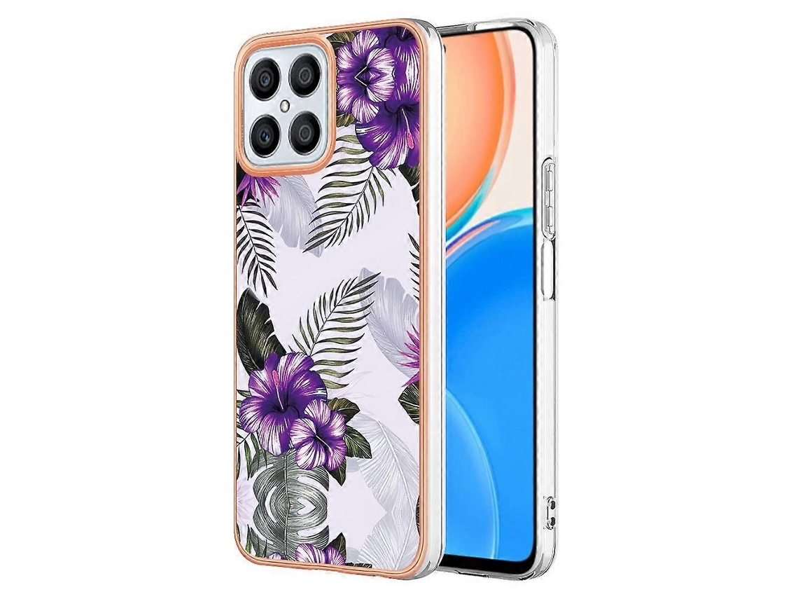 Capa Para Celular For Honor X8 4g Em Tpu Com Revestimento Eletroplástico Imd