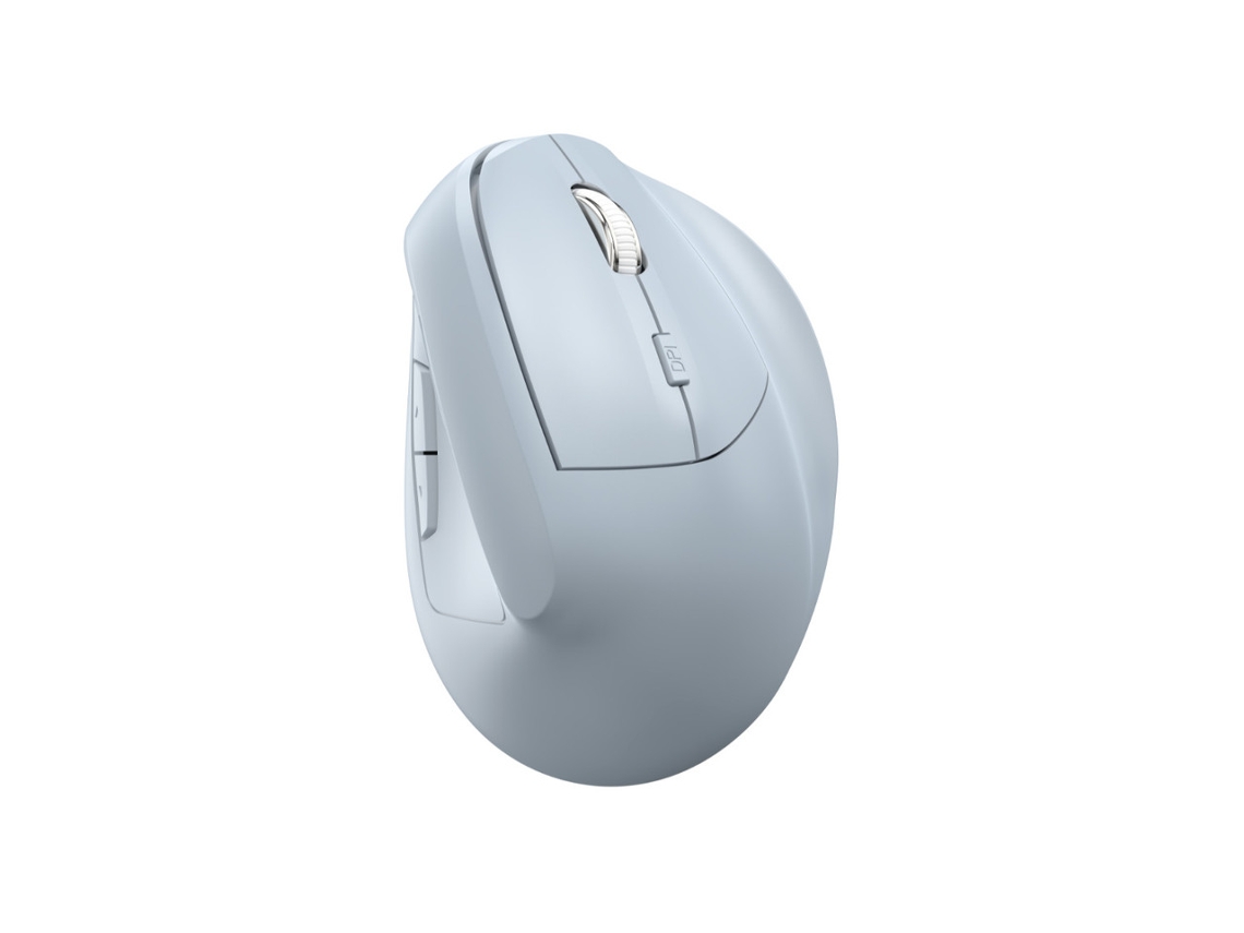 Rato Ergonómico Yizhood Sem Fios 2.4g Bluetooth Dual Mode Recarregável Azul