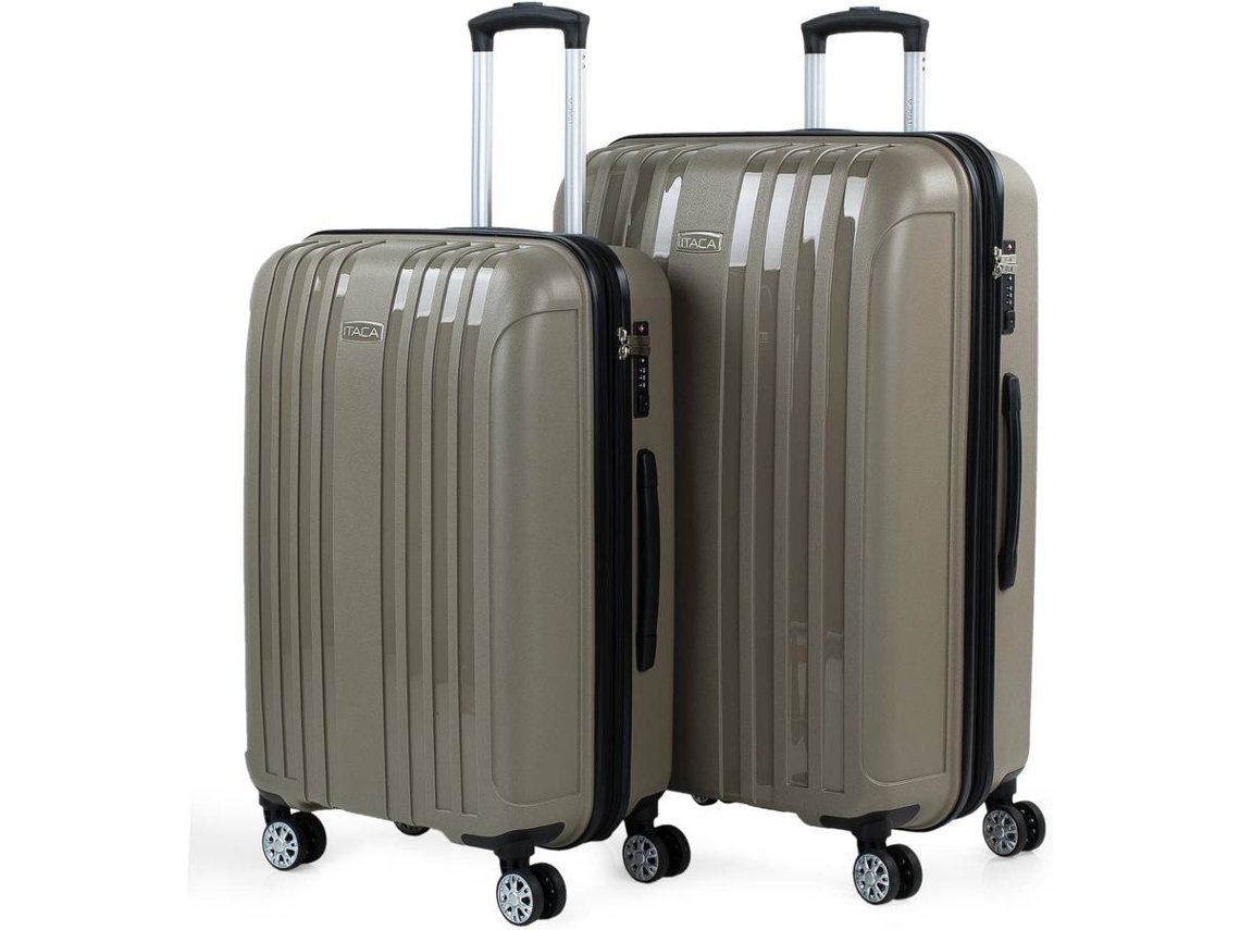 Conjunto de Malas de Viagem ITACA TSA Lock Bege