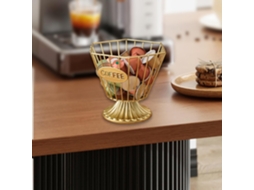 Porta-cápsulas De Café, Acessórios Para Cesto Portátil E Resistente Cápsulas Suporte Mesa, Dourado.