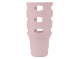 Bota De Silicona Para Copa Aislada 40oz Antideslizante Protectora Manga Para Hogar Viaje Rosa Claro