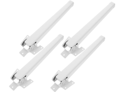 Conjunto De 4 Pés Mesa Dobráveis, Compactos E Portáteis, Em Ferro, Com Suporte De Montagem Para Móveis Diy, Fácil