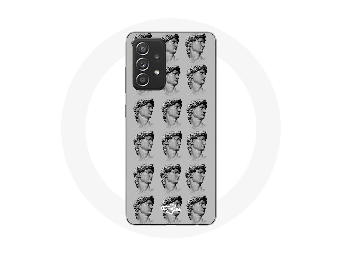 Capa para Samsung Galaxy A52 Statue Fundo cinzento