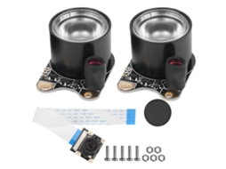 Módulo de câmera Veloriskku para Raspberry Pi 4 3b 5mp 100° sem distorção com luz Hbv‑1509b‑100 V11