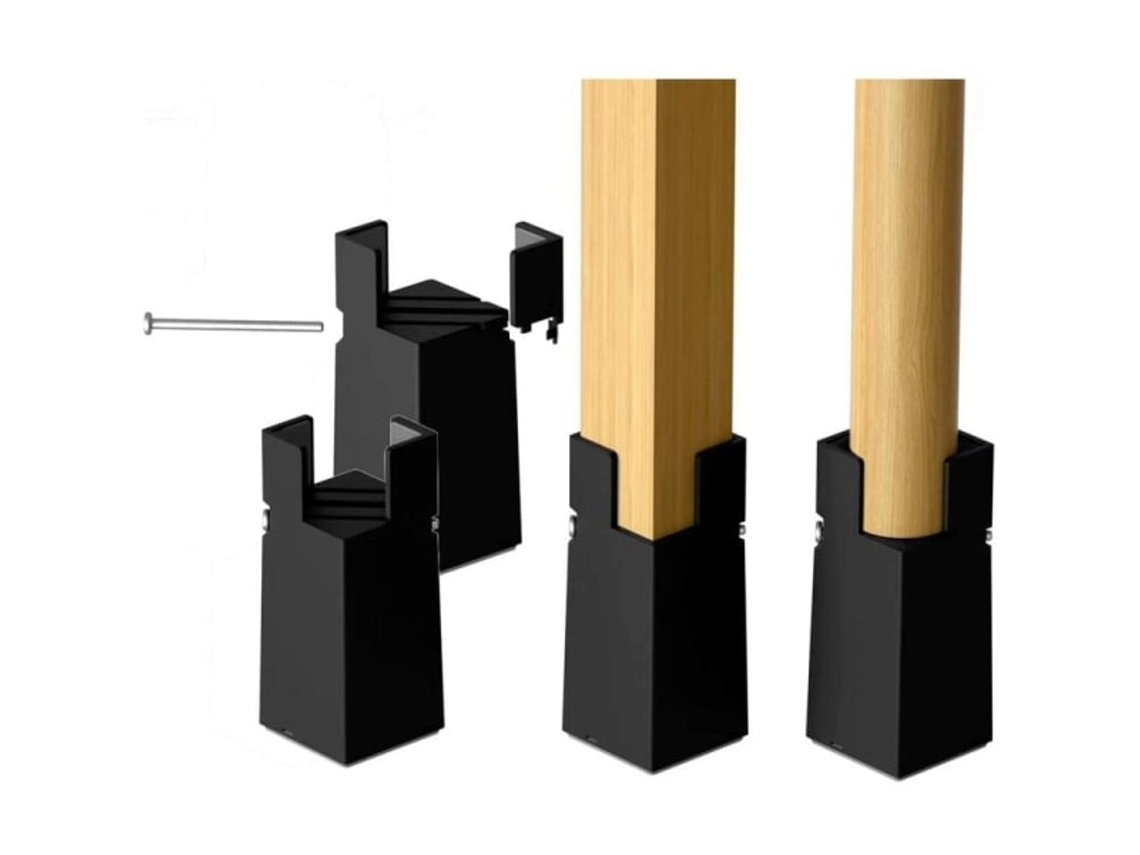 Lurelia Elevador Para Móveis, 4 Pés, Reforçado, Em Feltro, Para Cama, Sofá E Mesa, 42 Mm, Preto, Capacidade De Carga De 500 Kg