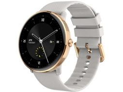 Smartwatch Para Casas E Mulheres Relógio Esportivo Monitoramento de Frequência Cardíaca Grande Tecido Chamadas Bluetooth Ouro Rosa Bestvite