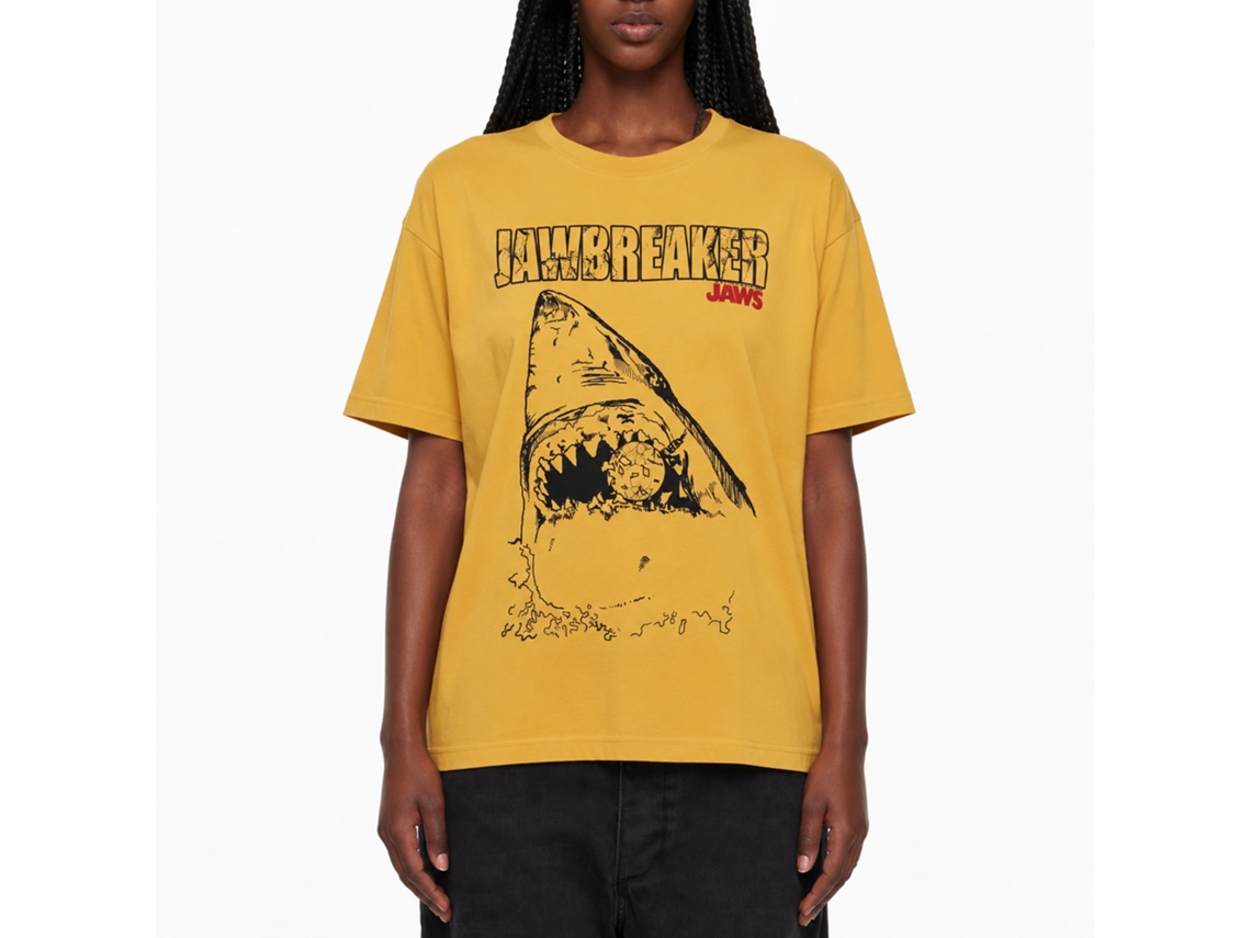 Rockinstone Jaws Movie Jawbreaker Solid Ginger Adult T-shirt Size:l