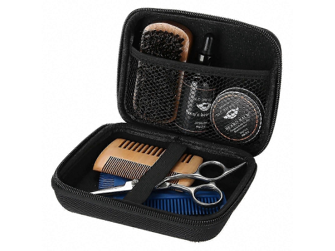 Kit De Cuidados Com Barba E Bigode, 7 Peças, Para Homens