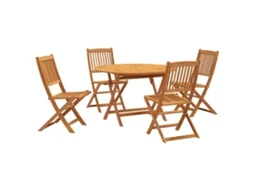 Garden Dining Set, Garden Dining Sets Vidaxl Marrom Madeira De Acácia (n/a)