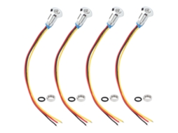 Laxiscreed Iluminação Led Circular Resistente À Água, Dual-color E Feita Em Metal