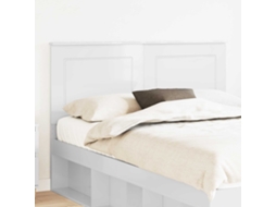 Vidaxl Cabeceira Branco Brilhante 100 Cm Madeira Engenheirada