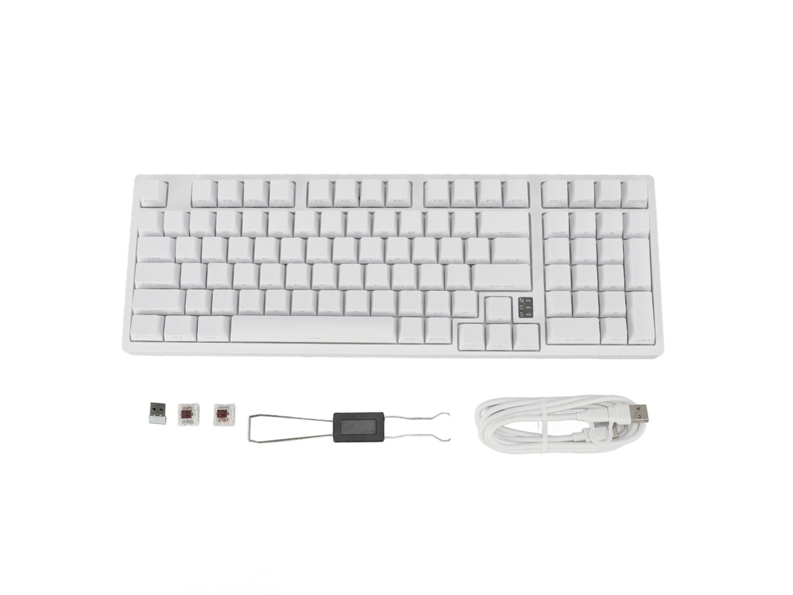 Teclado Mecânico 98 Teclas LAXISCREED Rgb Sem Fio