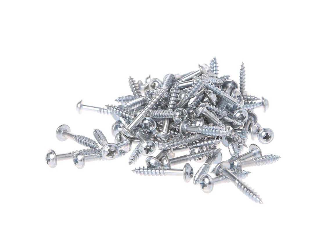 100 Parafusos Autoatarraxantes Para Furos De Bolso, Parafusos Autoatarraxantes Para Furos Angulares M4-25