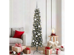 Vidaxl Árvore De Natal Artificial Verde 180 Cm Pvc, Plástico E Aço