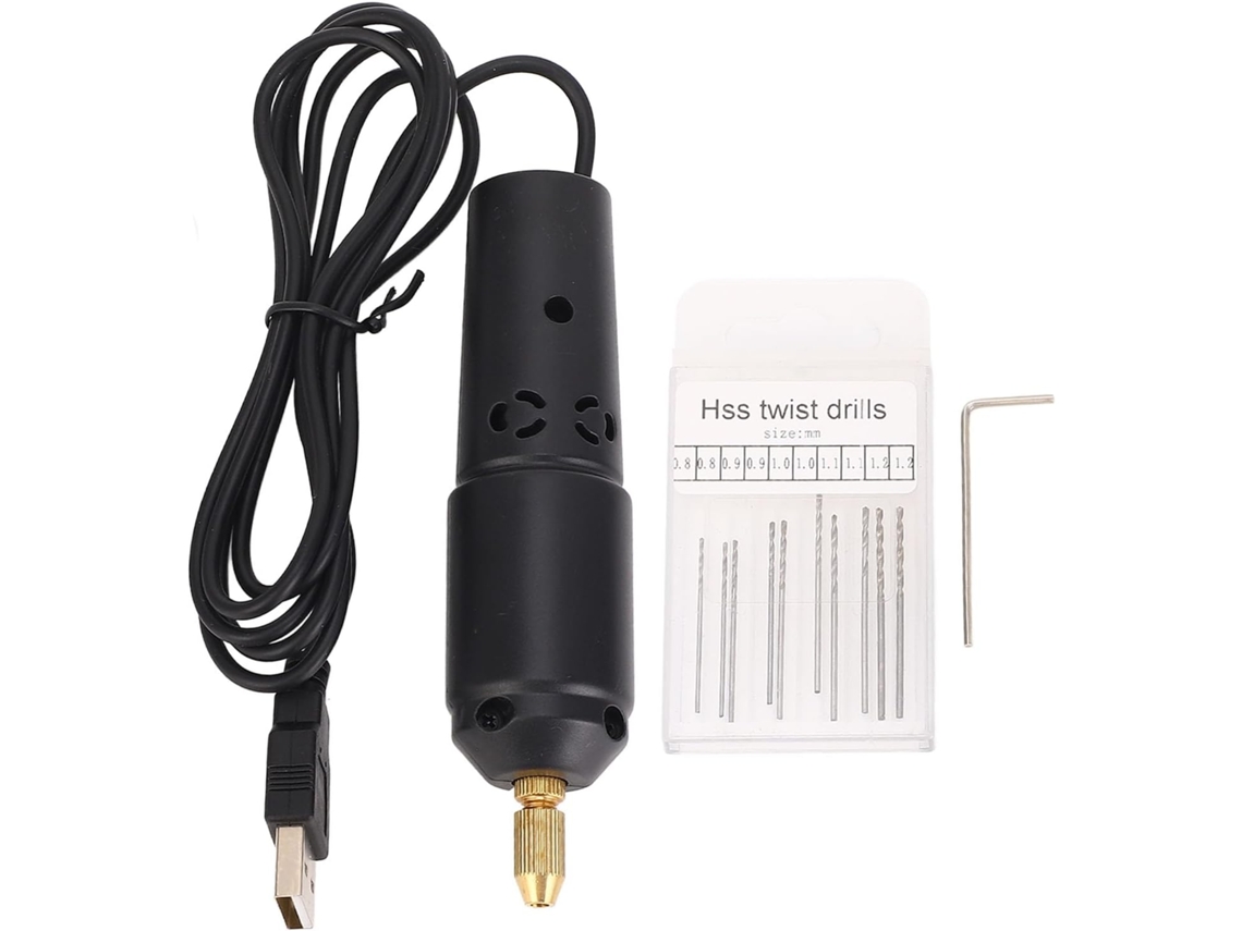 Furadeira Manual Com Torno De Precisão Usb, Ferramenta Elétrica