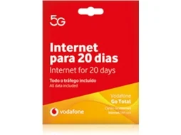Cartão SIM Pré-Pago VODAFONE GO TOTAL 20 dias Internet ilimitada