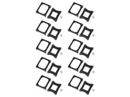 10x Suporte de Ventoinha de Cpu em Plástico Preto para Soquete 478 SFUSHOS