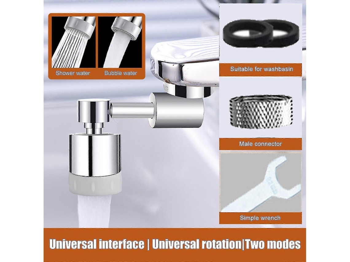 Extensor Universal Giratório De 1080 Graus Para Torneira De Pia De Cozinha Com Arejador, Braço Robótico Giratório E Dobrável. Aquaforge