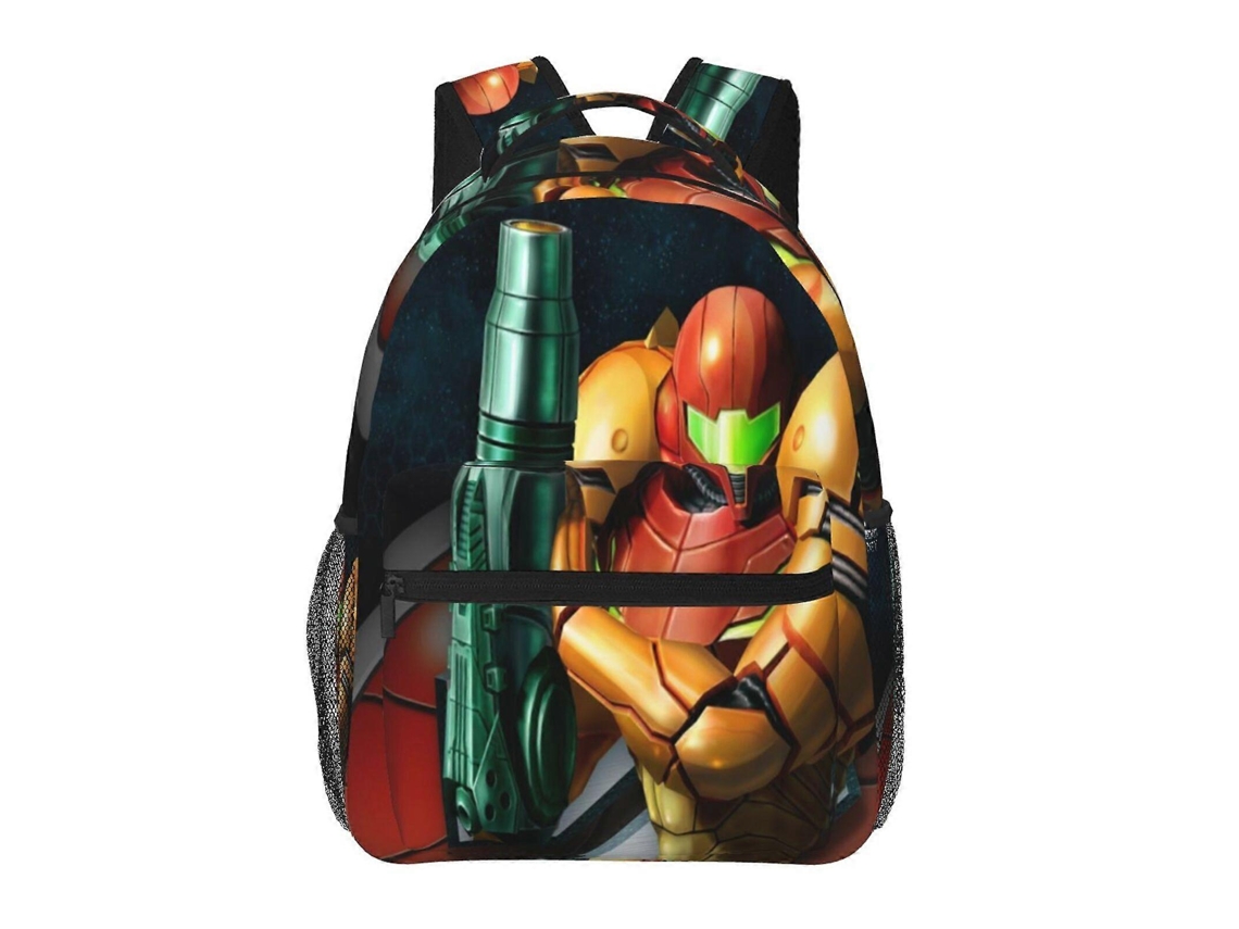 Mochila De Estudante Metroid E60, Durável E Leve, Com Alça De Ombro Impermeável E Respirável Olysi Shop (u60)