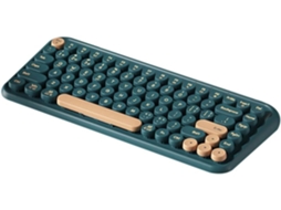 Teclado Bluetooth 2 4g com Modo Duplo, Compatível com Tablets, Celulares Android, Laptops e Desktops Presente Ideal para Meninas Verde SFUSHOS