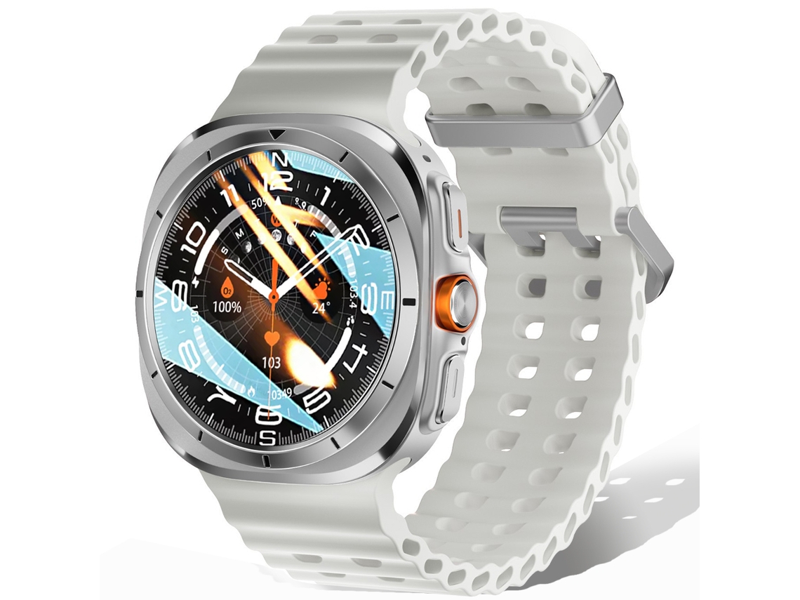 (branco) Smartwatch Com Gps, Bússola, Nfc E Função De Chamada Bluetooth.