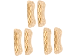 Protetores De Calcanhar Autoadesivos Silicone 4d, Cor Aleatória, Bege, Para Evitar Atrito, 3 Pares Para Cuidado E