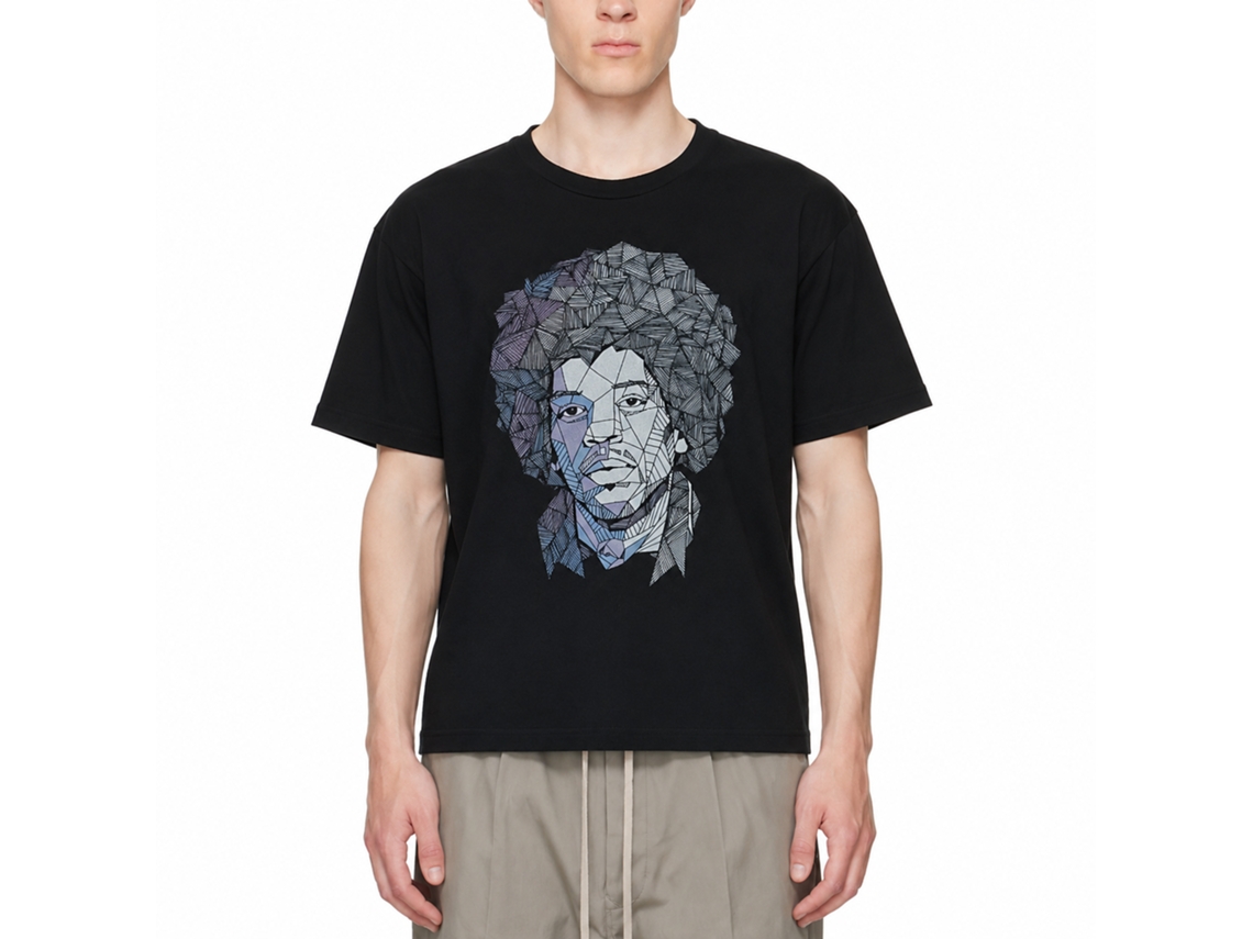 Jimi Hendrix Line Jimmy T-shirt Unisex Adults Size:xxxl