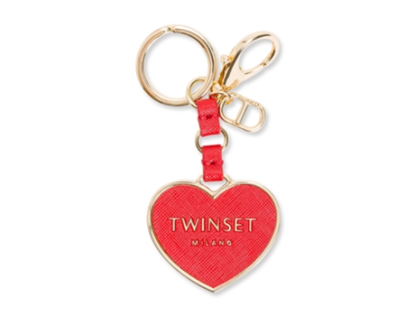 Porta-Chaves de Mulher TWIN SET Pele Sintética Vermelho (Tamanho Único)