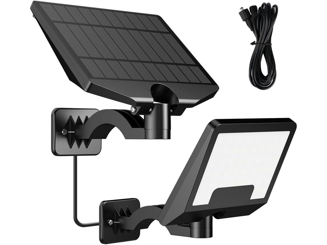 Luminária Solar Led Externa, À Prova Dágua Ip65, Para Jardim, Com Ângulo De Iluminação Ajustável Pa Gokoco