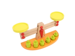 Primerox jogo Educativo de Balança de Madeira para Crianças Toddler com Contagem e Aprendizagem Matemática Acima de 3 Anos