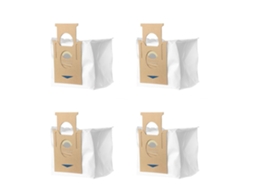 Sacos de Aspirador Compatíveis com Ecovacs Ozmo T8/T9 Branco 4-Pack