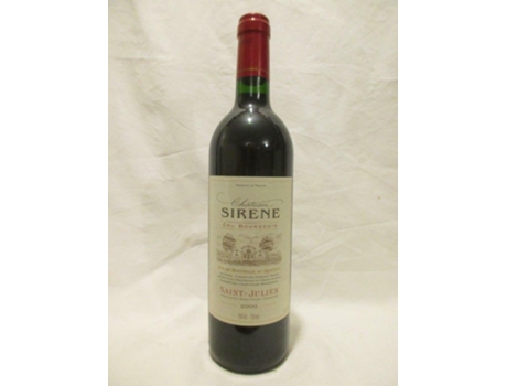 Vinho Tinto CHÂTEAU SIRÈNE 2000 (75 cl - 1 unidade)