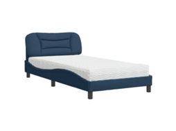 Bed, Beds Vidaxl Azul Tecido (100 X 200 Cm)