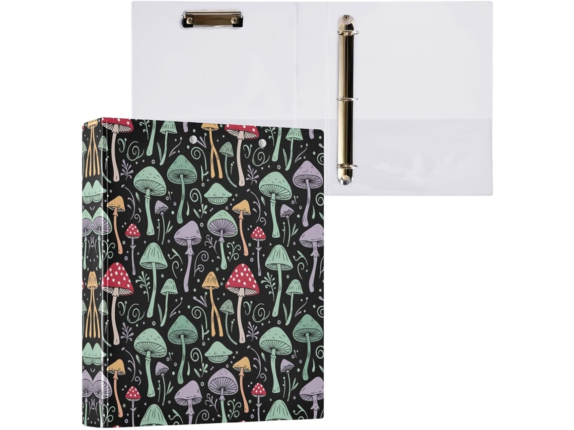 Pasta de 3 Argolas para Papel Tamanho Carta , Organizador Redondas com Prancheta, Suporte Pran (27,9 X 21,6 Cm)
