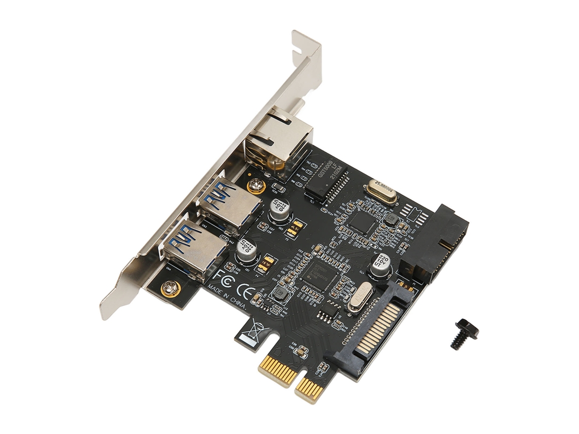 Placa De Expansão Pcie Para Usb 3.0, Usb 3.0 Sata, Alimentação De 15 Pinos, Alta Velocidade, Pcie Para Rj45 Para Computador De Rede Aquaforge