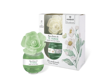 Flor Perfumada Chá Verde Ambar 60Ml 45Dias AMBAR PERFUMS