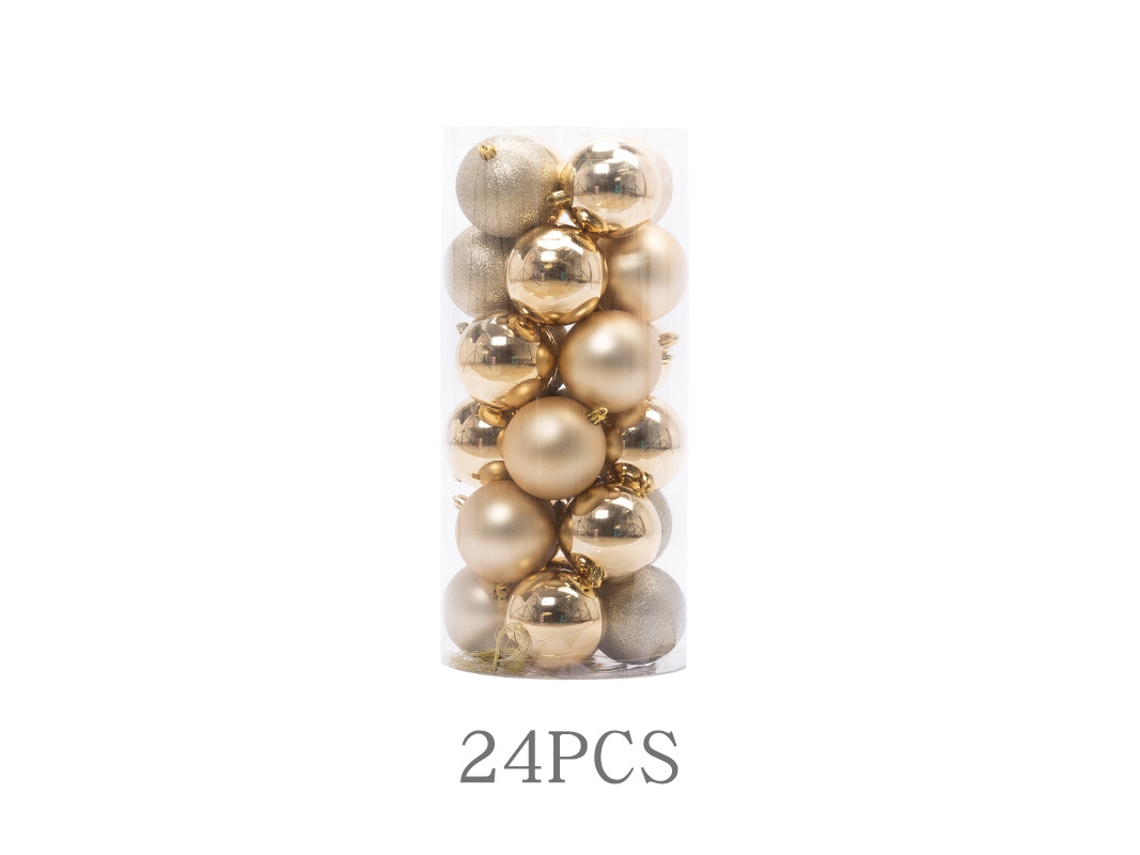 Bolas De Natal Em Zinco Eletrogalvanizado, Enfeites Para Árvore De Natal, Pingentes, Prata, 6 Cm, 24 Peças Por Caixa. Yunzii