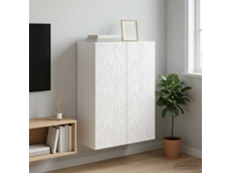 Vidaxl Armário De Parede Branco Brilhante 66 X 34,5 X 90 Cm