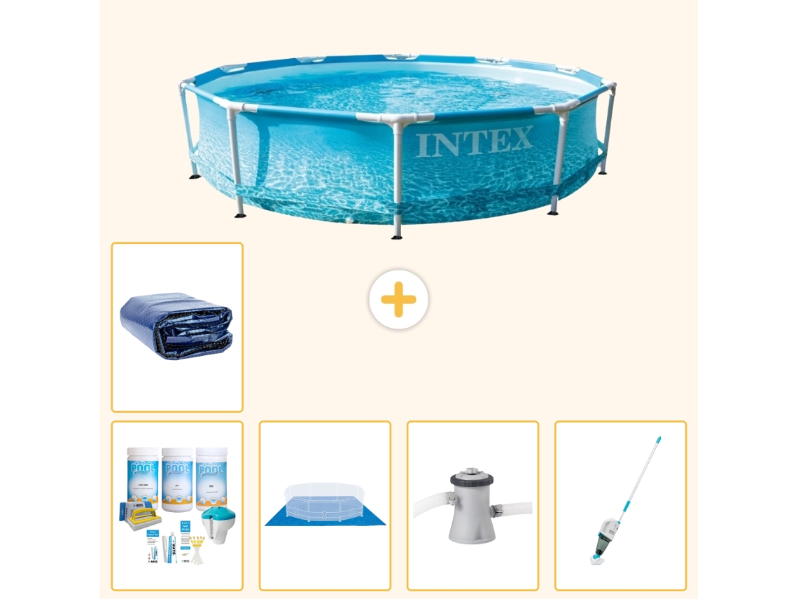 Piscina com Estrutura Redonda 305x76 Cm 6 peças S20363 INTEX