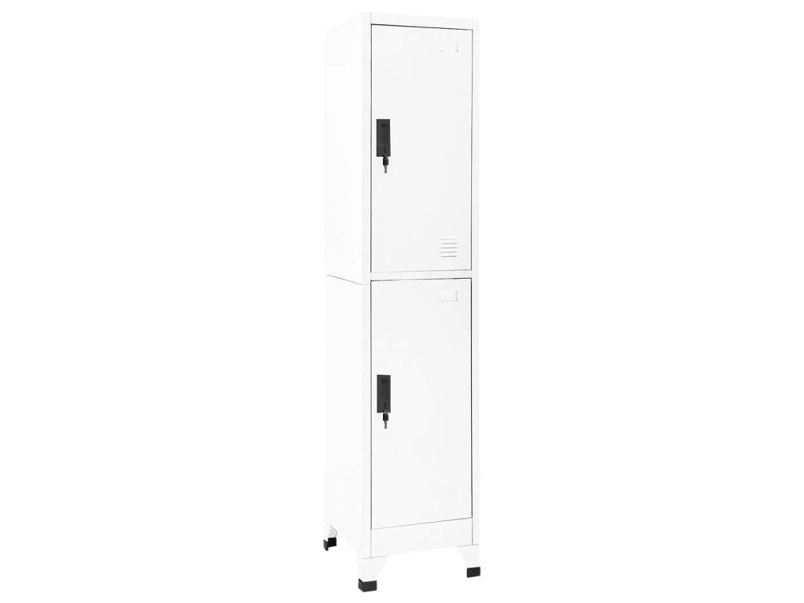 Cacifo VIDAXL Branco Aço (38x45x180 cm )
