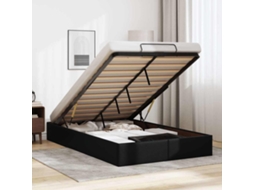 Estrutura De Cama Otomana Sem Colchão 120x190 Cm Preta